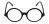 Glasses Professor Blk Clr
