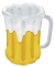 Inflatable Beer Mug Cooler Yel