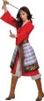 Women's Mulan Hero Red Dress Deluxe Costume Adult LG (12 - 14)