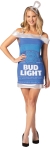Women's Bud Light Can Dress Adult L/XL