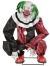 Crouching Clown Red Animated