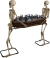 Poseable Skeletons Carrying Coffin Halloween Decoration