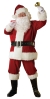 Men's Regal Plush Santa Suit With Beard & Wig