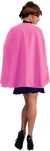 Pink Superhero Cape Adult 36In