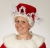 Regal Red Mrs. Claus Mop Hat