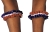 Armband Garters Rd Wt Bu Pair
