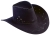 Hat Cowboy Flocked Black Adult