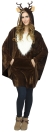Reindeer Poncho Adult Adult
