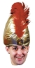 Turban Dlx Gold W Plume
