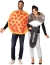 Pepperoni Pizza & Pizza Cutter Adult Couples Costume