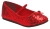 Flat Ballet Glitter Ch Red Xsm