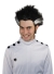 Mad Science Wig Bk W Wt Stripe