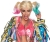 HARLEY QUINN ADULT WIG