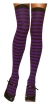 Stockings Thi Hi Striped Bk/Pr
