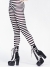 Tights Striped Bk/Wt Plus