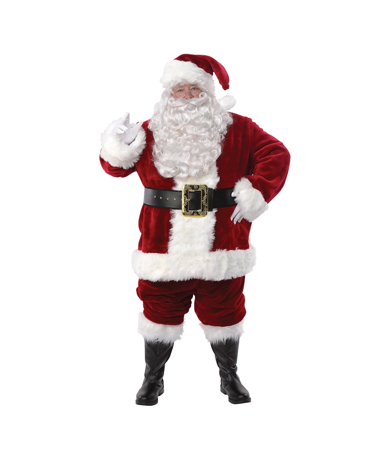 Adlt Santa Suit Luxury Majestic XXl