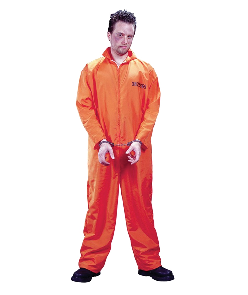 Got Busted Jumpsuit/Orange